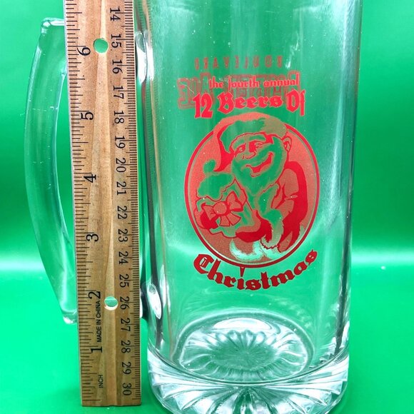 Boulevard Brewing Co Amber Ale 12 Beers Christmas Glass Stein 4th Annual Event - Picture 4 of 10